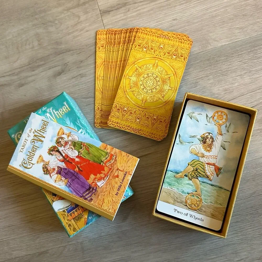 Tarot of the Golden Wheel Card Deck & Guidebook Mila Losenko US Games Systems